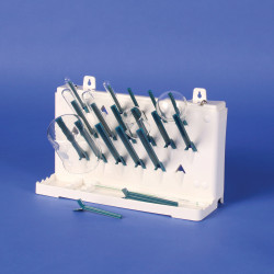 Giá phơi dụng cụ thủy tinh để bàn hoặc treo tường Bel-Art Lab-Aire II Single-Sided Non-Electric; 1 Tier, 14.75 x 5 x 9.4 in.