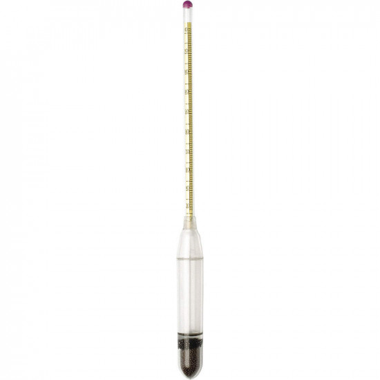 Bel-Art H-B DURAC Salt Brine Shatterproof Plastic Hydrometer; 10/100 Percent by Saturation