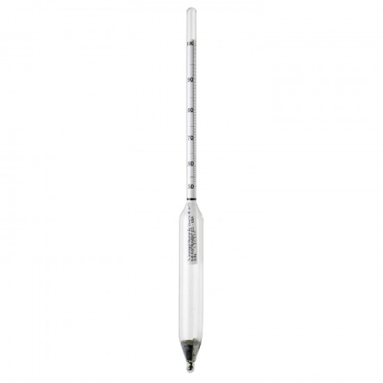 Bel-Art H-B DURAC 0/50 Percent Isopropyl Alcohol Hydrometer 