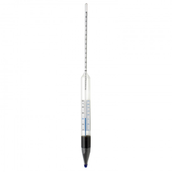 Bel-Art H-B DURAC Safety 0/12 Degree Brix Sugar Scale Combined Form Thermo-Hydrometer