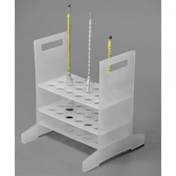 Bel-Art Hydrometer Rack; For Short Hydrometers, 18 Places, Polypropylene