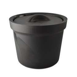Bel-Art Magic Touch 2™ High Performance Black Ice Bucket; 4.0 Liter, With Lid