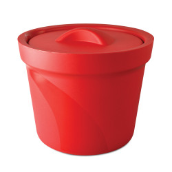 Bel-Art Magic Touch 2™ High Performance Red Ice Bucket; 4.0 Liter, With Lid