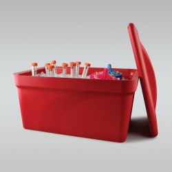 Bel-Art Magic Touch 2 High Performance Red Ice Pan; 9.0 Liter Maxi Model, With Lid
