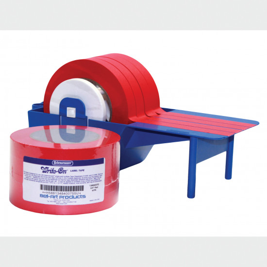 Bel-Art Write-On Red Label Tape; 40yd Length, ³/₄ in. Width, 3 in. Core (Pack of 4) Bel-Art Write-On Red Label Tape; 40yd Length, ³/₄ in. Width, 3 in. Core (Pack of 4)