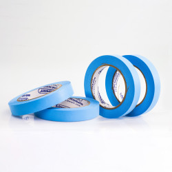 Bel-Art Write-On Blue Label Tape; 40yd Length, ³/₄ in. Width, 3 in. Core (Pack of 4)