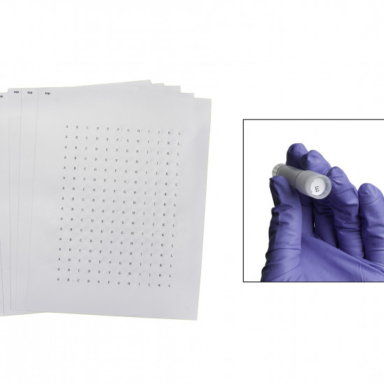 Bel-Art Cryogenic Storage Label Sheets; 9.5mm Dots for 0.5-1.5ml Tubes, White (3840 labels)