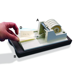 Bel-Art 6 lb Weighted Steel Base for Protective Labeling System; 5 x 8¹/₂ x ¹/₂ in.