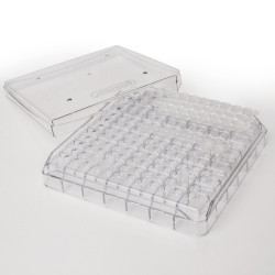 Bel-Art PCR Tube Freezer Storage Box; For 0.2ml Tubes, 144 Places (Pack of 5)