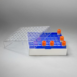 Bel-Art ProCulture Cryogenic Vial Storage Box; 81 Places, For 1.2-2.0ml Vials (Pack of 4)