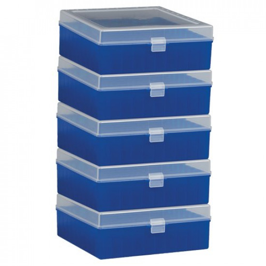 Bel-Art 100-Place Plastic Freezer Storage Boxes; Blue (Pack of 5) (NGỪNG SẢN XUẤT)