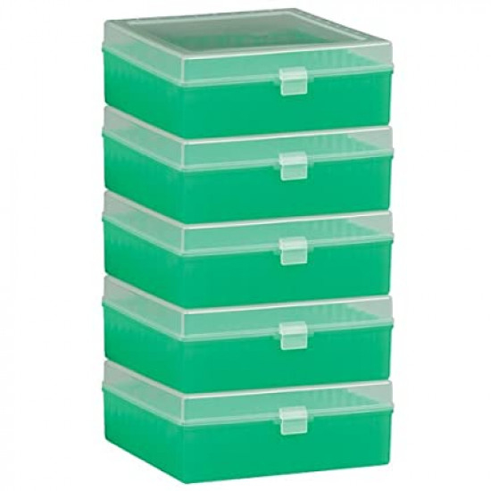 Bel-Art 100-Place Plastic Freezer Storage Boxes; Green (Pack of 5) (NGỪNG SẢN XUẤT)