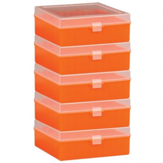 Bel-Art 100-Place Plastic Freezer Storage Boxes; Orange (Pack of 5) (NGỪNG SẢN XUẤT)