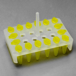 Bel-Art Microcentrifuge Floating Rack; For 1.5ml Tubes, 24 Places, Polypropylene (Pack of 4)