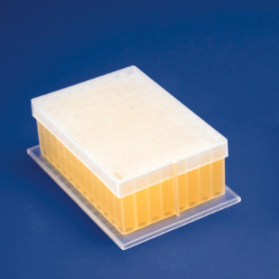 Bel-Art Deep-Well Plate; Sterile, 96 Places, 2ml, Plastic, 5 x 3⅜ x 1⅝ in. (Pack of 24)