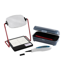 Bel-Art Colony Counter System with Mini LED Light Box and Magnifier
