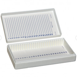 Bel-Art Microscope Slide Box; Holds 25 Slides (Pack of 2)