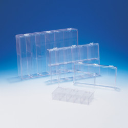 Bel-Art Plastic 18 Compartment Storage Box; 11 x 6¹³/₁₆ x 1¹³/₁₆ in.