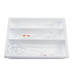 Bel-Art Lab Drawer 3 Compartment Tray; 14 x 17½ x 2¼ in.