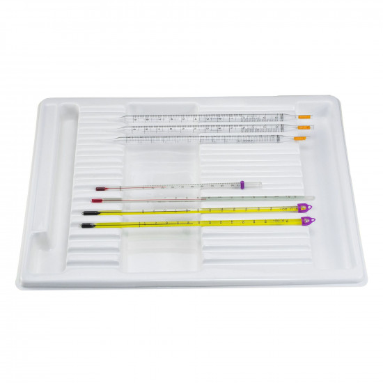 Bel-Art Lab Drawer Compartment Tray for Thermometers; 14 Rests, 3 Compartments, 14 x 17½ x 2¼ in. Bel-Art Lab Drawer Compartment Tray for Thermometers; 14 Rests, 3 Compartments, 14 x 17½ x 2¼ in.