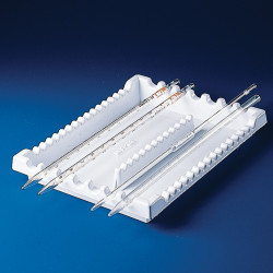 Bel-Art Pipette Tray Rack; 7-16 Places, 11¹⁄₄ x 8¹⁄₂ x 1⅛ in., Polystyrene 