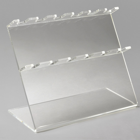 Bel-Art Pipettor Stand; 6 Places, 12 x 5 x 9½ in., Acrylic