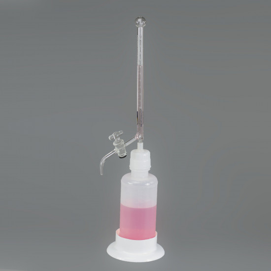 Bel-Art Borosilicate Glass 10ml Automatic Self Zeroing Burette; 500ml Reservoir