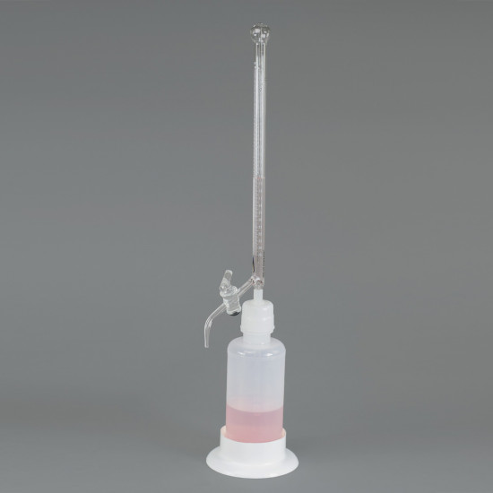 Bel-Art Borosilicate Glass 25ml Automatic Self Zeroing Burette; 500ml Reservoir