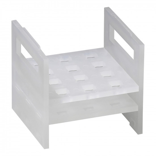 Giá đỡ cuvet Bel-Art; Dành cho cuvet 10 mm, 12 vị trí, 4⅝ x 4¼ x 4⅜ in., Polypropylen Giá đỡ cuvet Bel-Art; Dành cho cuvet 10 mm, 12 vị trí, 4⅝ x 4¼ x 4⅜ in., Polypropylen