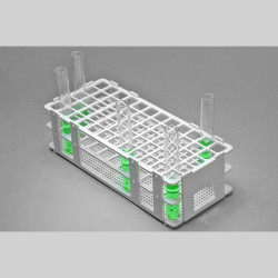 Khay đựng ống nghiệm Bel-Art No-Wire Test Tube Rack; dành cho ống 13-16mm, 60 vị trí, màu trắng