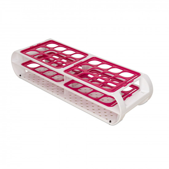 Giá đỡ ống nghiệm dạng lưới Bel-Art; 24 vị trí, dành cho ống 20-25mm, màu Fuchsia Giá đỡ ống nghiệm dạng lưới Bel-Art; 24 vị trí, dành cho ống 20-25mm, màu Fuchsia