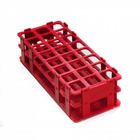 Khay đựng ống nghiệm Bel-Art No-Wire Test Tube Rack; dành cho ống 20-25mm, 24 vị trí, màu đỏ Khay đựng ống nghiệm Bel-Art No-Wire Test Tube Rack; dành cho ống 20-25mm, 24 vị trí, màu đỏ
