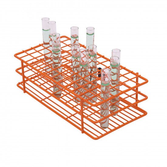 Giá đỡ ống nghiệm Poxygrid Bel-Art; Dành cho ống 13-16mm, 72 vị trí, màu cam (NGƯNG SẢN XUẤT)