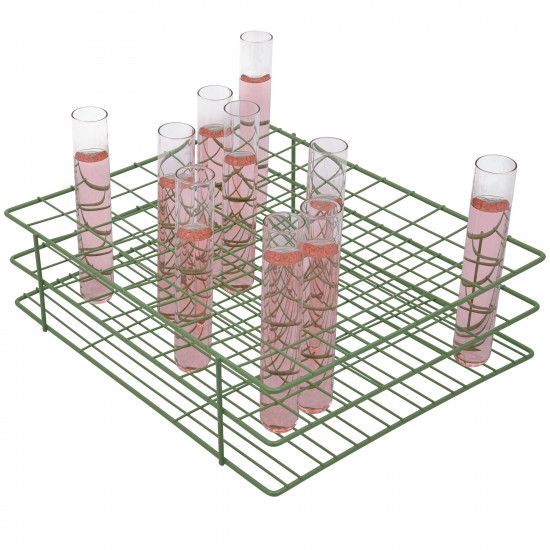 Bel-Art Poxygrid Test Tube Rack; For 20-25mm Tubes, 80 Places, Green (NGƯNG SẢN XUẤT)