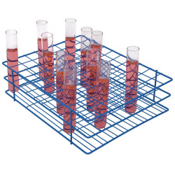 Bel-Art Poxygrid Test Tube Rack; For 20-25mm Tubes, 80 Places, Blue