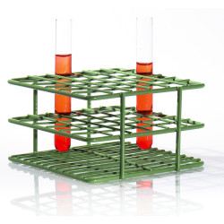 Bel-Art Poxygrid “Half-Size” Test Tube Rack; For 10-13mm Tubes, 36 Places, Green
