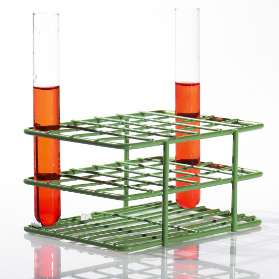 Bel-Art Poxygrid “Half-Size” Test Tube Rack; For 13-16mm Tubes, 24 Places, Green Bel-Art Poxygrid “Half-Size” Test Tube Rack; For 13-16mm Tubes, 24 Places, Green