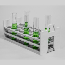 Bel-Art Stack Rack Test Tube Rack; For 25-30mm Tubes, 24 Places, Polypropylene