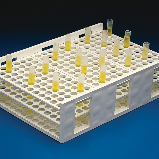 Bel-Art Radioimmunoassay Tube Rack; For 16-20mm Tubes, 120 Places