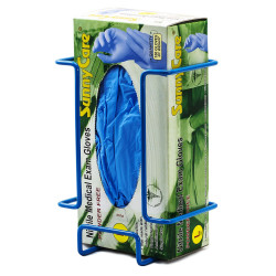 Bel-Art Poxygrid Glove Dispenser Rack; Single Box Holder, 5½ x 4¼ x 8¼ in., Blue