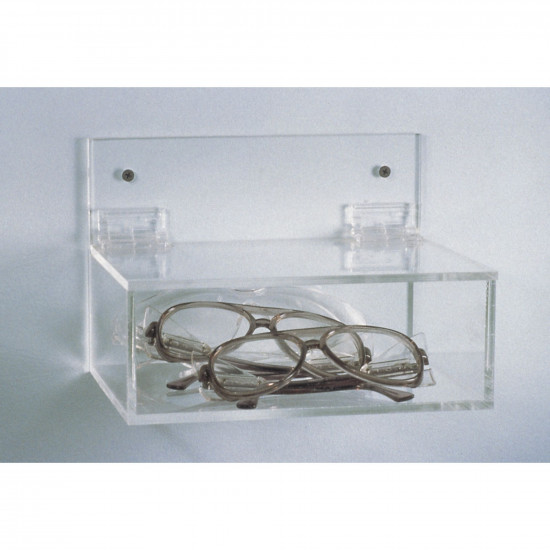 Bel-Art Safety Eyewear Holder with Lid; Acrylic, 9 x 6 x 3³/₁₆ in.