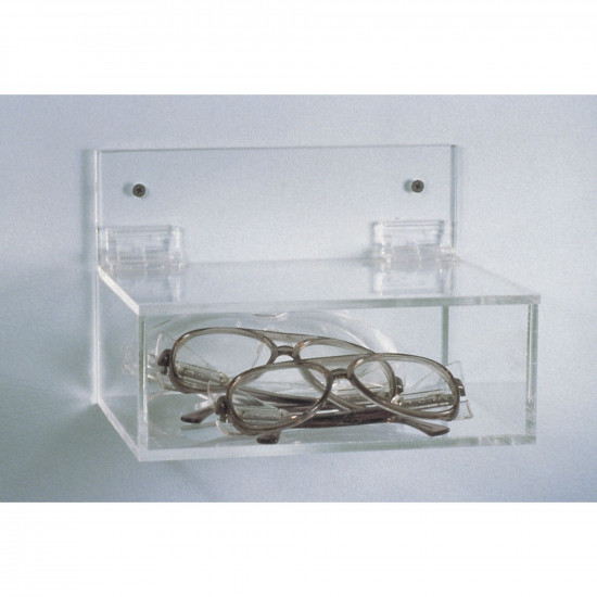Bel-Art Safety Eyewear Holder without Lid; Acrylic, 9 x 6 x 3³/₁₆ in.