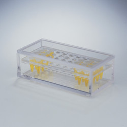 Bel-Art Microcentrifuge Tube Beta Box; 1.5ml, 36 Places, Acrylic