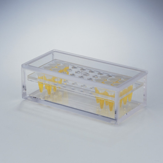 Bel-Art Microcentrifuge Tube Beta Box; 1.5ml, 36 Places, Acrylic Bel-Art Microcentrifuge Tube Beta Box; 1.5ml, 36 Places, Acrylic
