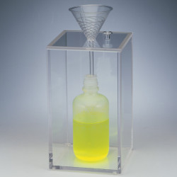 Bel-Art Closed Beta Box for Wet Waste; 1 Liter, Acrylic