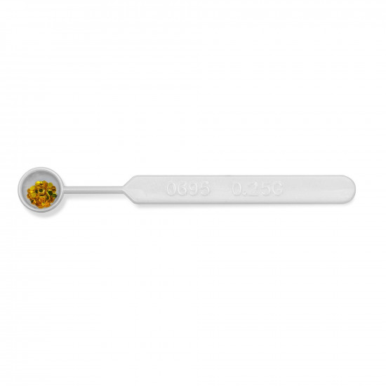 Bel-Art Mini Sampling Spoon; 0.25ml (0.0085oz), Plastic (Pack of 25)