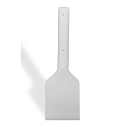 Bel-Art Soft Plastic Scraper; 10 in. Handle, 5 x 6 in. Blade, White