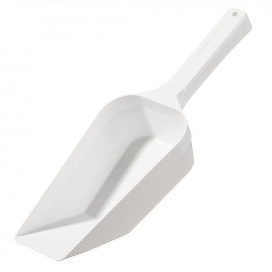 Bel-Art Sterileware Flat Bottom Sampling Scoop; White, 500ml (17oz), Individually Wrapped (Pack of 40)