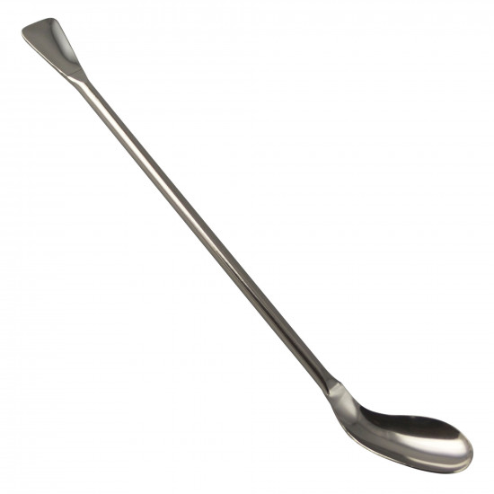 Bel-Art Ellipso-Spoon and Spatula Sampler; 18cm Length, 10ml, Stainless Steel 