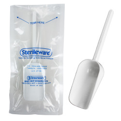 Muỗng lấy mẫu vô trùng Bel-Art Sterileware; 125ml (4oz), Màu trắng, Nhựa, Gói riêng (Bộ 100)